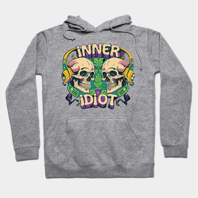 Skull Collection #1 Hoodie by Inner Idiot